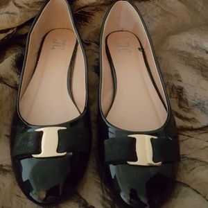 JG Black Patent Leather Flats 7.5 M